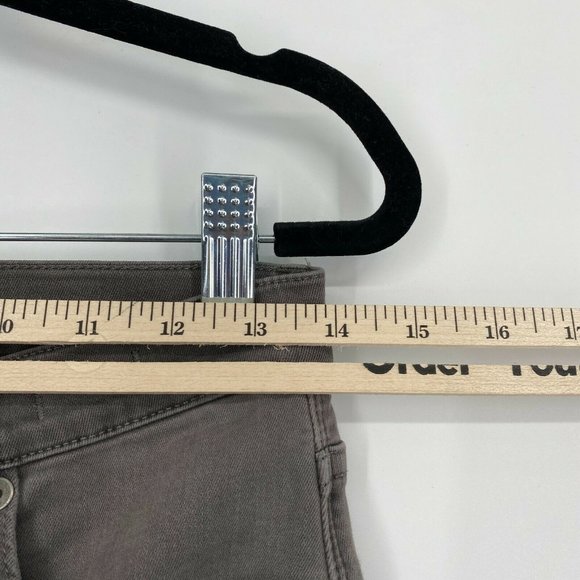 Madewell 9" High Rise Skinny Fit Jeans Womens Size 26 Stretch Raw Hem Denim Gray - Picture 10 of 12